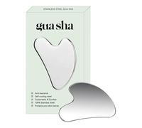 Gua Sha Viso Acciaio Inossidabile - Riduttore Del Doppio Mento Per Viso | Dispositivo Massaggio Gua Sha Riduttore Doppio Mento Scolpimento Pelle Corpo Spalle | 8,2x6 Cm/3.23x2.36 Pollici