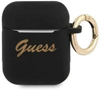 Gua2sssk - Custodia in silicone per Airpods Preto/Preto Vintage Script