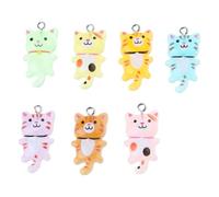 Guaber 10pc Creative Cats Pendants Accessorio Resina Capi Canno varietà per Gioielli E Decorazioni Fatti A Mano Distintivi Gioielli