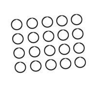 Guaber 20 anelli divisi in metallo piatto rotondo portachiavi auto strumento esterno anelli resistenti alla corrosione portachiavi piatto in metallo durevole