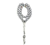 Guaber 33 Perle Musulmani Tasbih Preghiera Dhikr Turchese Artificiale Perfetto per Dhikr Quotidiano E Le Cerimonie Religiose Zikr Perle