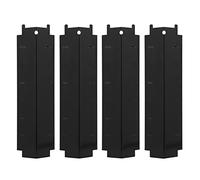 Guaber 4 pezzi griglia esterna calore tenda barbecue per bruciatore copertura in acciaio inox tenda scudo piastra deflettore barbecue fiamma tam bruciatore copre rettangolo per fornello elettrico top