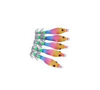 Guaber 5 Pz Maschere Calamari Ganci Luminosi 5 8 Cm 3 1 G Gamberetti Esche Artificiali Attrezzatura da Pesca in Acqua Salata Seppie Calamari Esche da Pesca