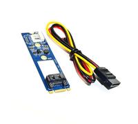 Guaber 7pin SATA3.0 Convertitore Adattatore Scheda per La Scheda per 2242 2260 2280 Convertitore Supporto Orizzontale Archiviazione A Basso Profilo