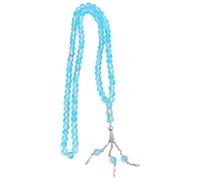 Guaber 99 Perline Doppio Tono Braccialetto Simulato Agate Gioielli Fatti A Mano per Eventi Formali E Abbigliamento Quotidiano Tono Collana Preghiera, One Size, Come descritto