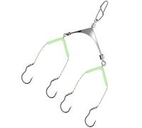 Guaber Antiwrap Styles Fishing Hook Splitter Acciaio Incandescente Telaio Linea Ad Alta Resistenza Per Grandi Pesci Battaglie In Acciaio Inox Notte