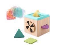 Guaber attività Apprendimento per Bambini Puzzle Box A Forma Legno Smorting dei Colori E Esplorazione Giocattolo Educativo Sicuro Giocattolo L'apprendimento Bambini