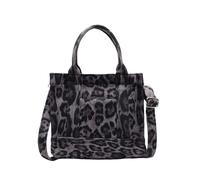 Guaber Borsa da donna con motivo leopardo a tracolla alla moda con manico superiore borsa semplice per tutti i giorni a spalla semplice per borsa da donna quadrata modello leopardo Crossbody, Nero
