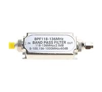 Guaber BPF118-136MHz 50OHM SMA Connect Band Pass Banda Bandpass Filter SMA BPF118 Banda Aeronautica