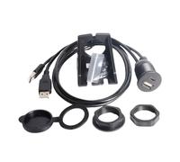 Guaber Cavo adattatore USB 2.0 rinforzato da maschio a USB femmina e tipo C, 1 m, per auto, moto, attrezzatura marina, robusto cavo di prolunga USB per moto