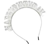 Guaber Cerchietto per capelli alla moda con corone di buon compleanno per donne, leggero e pratico, accessorio per capelli color oro