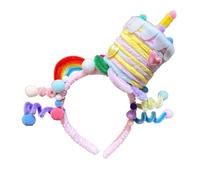 Guaber Cerchietto per capelli per il lavaggio del viso, bello e creativo, semplice temperamento, per matrimoni e celebrazioni, cappello di compleanno per bambini