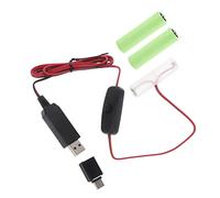 Guaber con Interruttore Typec USB A 4 5 V LR6/AM3/AA Cavo Alimentazione della Batteria Fittizio per Giocattolo Elettronico A LED Light Radio