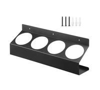 Guaber Contenitore per bombolette spray multiuso, colore nero, organizer per vernice spray, portabottiglie per casa e negozio, montaggio a parete