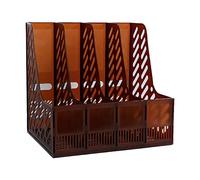 Guaber Desktop 4-grid File Cartella Verticale File Magazine Organizer Con Portapenne 3 Contenitori Lable Finestra Per Ufficio Scuola Magazine Organizer Box