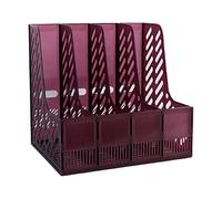 Guaber Desktop 4-grid File Cartella Verticale File Magazine Organizer Con Portapenne 3 Contenitori Lable Finestra Per Ufficio Scuola Magazine Organizer Box