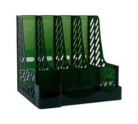 Guaber Desktop 4-grid File Cartella Verticale File Magazine Organizer Con Portapenne 3 Contenitori Lable Finestra Per Ufficio Scuola Magazine Organizer Box