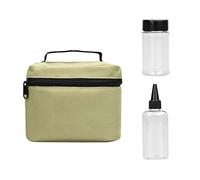 Guaber Dispenser Condimenti per Shaker Portatile Spezie Set da 7 con Coperchi Rotanti E Borsa da Viaggio Barattolo Pepe in Plastica Bottiglie Barbecue Dispenser Condimenti