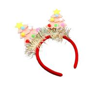 Guaber Fascia per capelli con albero di Natale verde festivo per bambini e adulti, confortevole, in feltro, facile da indossare, per migliorare l'atmosfera festiva