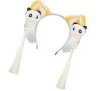 Guaber Fascia regolabile con orecchie di gatto peloso per anime cosplay morbido peluche accessorio per capelli costume Hairpeice moda copricapo cartone animato orecchie di gatto peloso fascia per