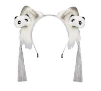 Guaber Fascia regolabile con orecchie di gatto peloso per anime cosplay morbido peluche accessorio per capelli costume Hairpeice moda copricapo cartone animato orecchie di gatto peloso fascia per