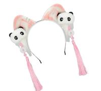 Guaber Fascia regolabile con orecchie di gatto peloso per anime cosplay morbido peluche accessorio per capelli costume Hairpeice moda copricapo cartone animato orecchie di gatto peloso fascia per