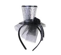 Guaber Fascinator Top Hat Pillbox per bambini Cocktail Tea Party Copricapo squisito Fascinator francese per Halloween Festa di Halloween