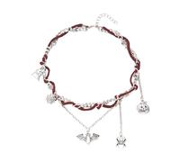 Guaber Festival Halloween Gioielli Regalo Collana Regolabile Collana Bracciale A Ciondolo Con Pipistrello Pumpkin Design Design Set Gioielli In Costume