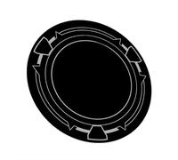 Guaber Foglio di supporto magnetico per ventola di raffreddamento del telefono, 6 cm/9 cm, piastra metallica magnetica per cellulare