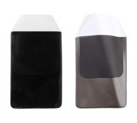 Guaber Matita delle borse della penna del PVC 5pcs/Bag per l'ospedale dell'ufficio della protezione della tasca della custodia, Nero , 16*8.5CM