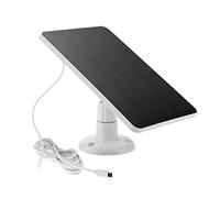 Guaber Pannello Solare A Batteria Ricaricabile da 10W per Monitoraggio della Fotocamera Sicurezza WiFi con Cavo Ricarica USB Pannello Solare Portatile