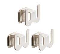 Guaber Porta pantofole da parete senza punzonatura per bagno e WC Scarico a parete Slipper Scaffale con gancio Pratico portascarpe multifunzionale organizer per pantofole