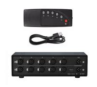 Guaber Professional 5Input XLR Switcher Segnali Metallici Distributore per Studio Live Sound Systems A Basso Rumore Design Switcher