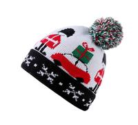 Guaber Regalo creativo Cappello di lana Bambini Auto Natale lavorato a maglia cappelli di Babbo Natale per il capretto Festival Vacanza P Cappelli lavorati a maglia per uomini donne neonato ragazze
