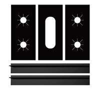 Guaber Rivestimento A A 5 Fori per La Protezione Olio E delle Macchie Antiaderente Ranges Protector Pad Pad Resistenza Calore Resistente Piano Cottura Protettore