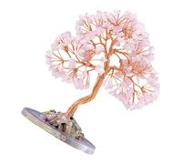 Guaber Scultura a forma di albero dei soldi in pietra di cristallo dell'albero fortunato che migliora fortuna e prosperità per la casa o l'ufficio decorazione di energia positiva