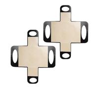 Guaber Set di 2 fionde per pane riutilizzabili in silicone per alimenti con superfici ruvide per crosta croccante e facile rilascio del pane antiaderente con manico