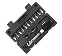 Guaber Set di chiavi dinamometriche per bici da 1/4", 14 pezzi, per mountain bike, 72 denti, chiave dinamometrica regolabile