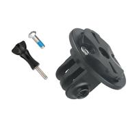 Guaber Staffa di montaggio per computer per bici da strada Adattatori leggeri per fari per fotocamera Base di fissaggio Accessori per ciclismo Supporto per fotocamera sportiva duratura Supporto per
