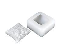 Guaber Stampi quadrati in silicone per cuscini intrecciati per cuocere pasticcini francesi fatti a mano sapone sicuro per alimenti