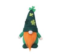 Guaber StPatrick's Day - Decorazione per festa di San Patrizio, leprechaun irlandese nano, faccia verde, meno scandinavo Rudolph Doll Party Supply Green Irish