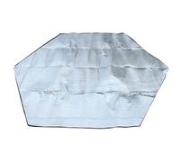 Guaber Tappetino Esagonale in Pellicola Alluminio Tappetino Impermeabile A Prova umidità per Prato All'aperto Campeggio Picnic Resistente Strappo Tenda Isolamento Termico Picnic