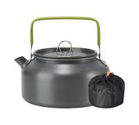 Guaber Teiera portatile Bollitore da campeggio Leghe di alluminio Pentole da caffè da campeggio Bollitore per acqua bollente per tè bollente Caldaie da caffè Piccolo ricambio portatile da viaggio