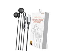 Guaber Universals Type C Corded Headphones 3 Button Control Compatible Across Various Devices for Versatiled Connection Type C Headphones