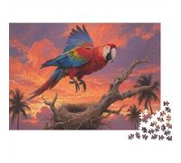 Guacamayo Puzzle 1000 Pezzi Puzzle Per Adulti Flying Animals Puzzle Difficile Sfida Rilassamento E Intelligence Decorazione Della Famiglia 1000pcs (75x50cm)