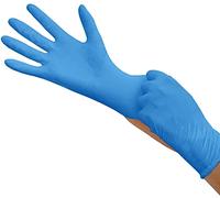 GUADAGNO PACK 100 pz Guanti monouso nitrile blu, guanti usa e getta, Guanto senza polvere non in lattice L