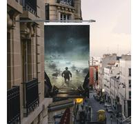 Guadare attraverso l'acqua Bandiere da giardino all'aperto 0,9 x 1,5 m bandiere durevoli per la casa con occhielli bandiere decorative da cortile grande banner per feste interne esterne decorazioni