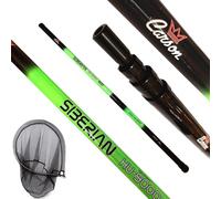 Guadino 2 Metri Telescopico Completo di Testa e Rete Pesca Bolognese Trota Palo