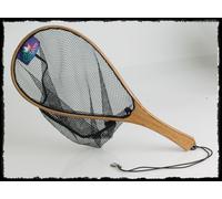 GUADINO A RACCHETTA IN LEGNO DA PESCA SPINNING MOSCA PASSATA TROTA TORRENTE EH