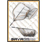 Guadino alluminio Savage Gear 65x50cm manico alluminio rete gommata chiudibile